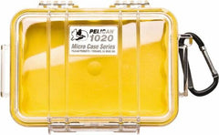Pelican Products, Inc. - 4-3/4" Wide x 2-1/8" High, Clamshell Hard Case - Clear/Yellow, Polycarbonate - Benchmark Tooling