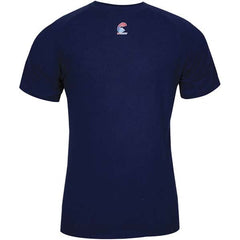 National Safety Apparel - Size XL Navy Blue Flame Resistant/Retardant Short Sleeve Base Layer Shirt - Exact Industrial Supply