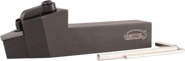 Hertel - MVVN, Neutral Cut, 1" Shank Height x 1" Shank Width, Negative Rake Indexable Turning Toolholder - 5" OAL, VN..332 Insert Compatibility, Series Multi-Option - Benchmark Tooling