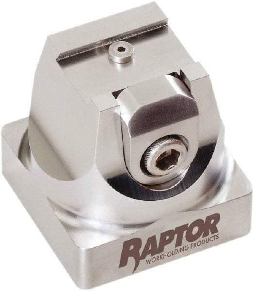 Raptor Workholding - 3/4" Jaw Width, 2-1/8" High x 2.07" Long x 2.07" Wide Dovetail Vise - For Use with 4 & 5 Axis Workholding Systems - Benchmark Tooling