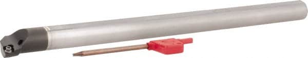 Hertel - 0.73" Min Bore Diam, 8" OAL, 1/2" Shank Diam, E08SDUPR2 Indexable Boring Bar - 3" Max Bore Depth, DP.. 21.51 Insert, Screw-On Holding Method - Benchmark Tooling