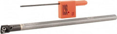 Hertel - 0.77" Min Bore Diam, 10" OAL, 5/8" Shank Diam, E10SCLPR3 Indexable Boring Bar - 3-3/4" Max Bore Depth, CP.. 32.52 Insert, Screw-On Holding Method - Benchmark Tooling