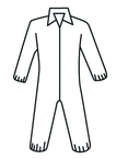 Micropourus Coverall w/ Zipper Front, Collar, Elastic Wrists & Ankles X-Large - Benchmark Tooling
