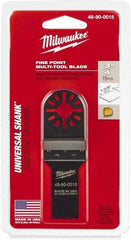 Milwaukee Tool - Rotary Multi-Material Blade - 3/4" Cutting Diam, Black Oxide Finish, Use with Milwaukee Multi-Tool - Benchmark Tooling