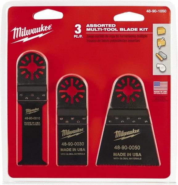 Milwaukee Tool - Rotary Multi-Material Blade - 2-1/2" Cutting Diam, Black Oxide Finish, Use with Milwaukee Multi-Tool - Benchmark Tooling