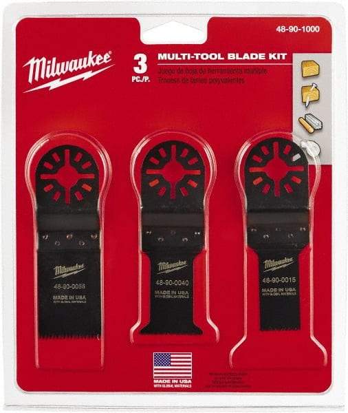 Milwaukee Tool - Rotary Multi-Material Blade - 1-1/4" Cutting Diam, Black Oxide Finish, Use with Milwaukee Multi-Tool - Benchmark Tooling