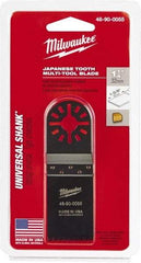 Milwaukee Tool - Rotary Multi-Material Blade - 1-1/4" Cutting Diam, Black Oxide Finish, Use with Milwaukee Multi-Tool - Benchmark Tooling