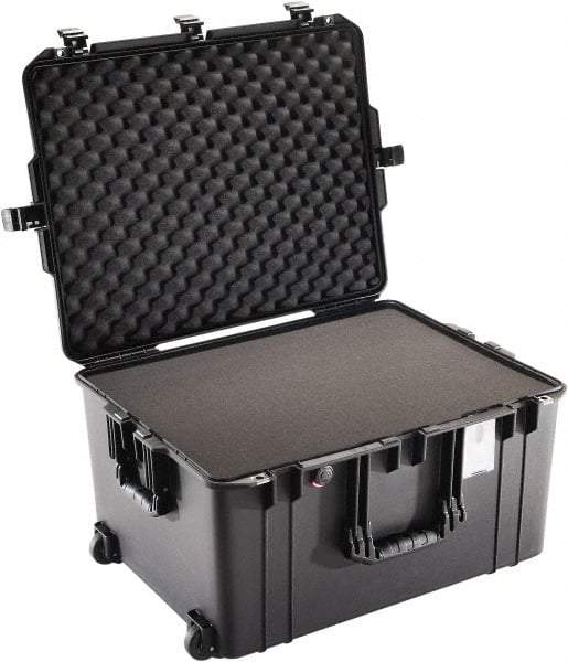 Pelican Products, Inc. - 20-21/32" Wide x 14-7/8" High, Aircase w/Foam & Wheels - Black - Benchmark Tooling