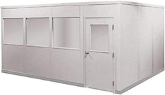 Portafab - 20' Long x 12" Wide, Fire & Sound Panel Temporary Structure - 2 Walls - Benchmark Tooling