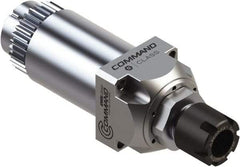 Command Tooling - 0.007" to 13/32" Capacity, 57mm Projection, Swiss Star, ER16 Collet Chuck - 120mm OAL, 34mm Shank Diam - Exact Industrial Supply