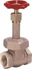 Milwaukee Valve - 2-1/2" Pipe, Class 300, Threaded (NPT) Bronze Solid Wedge Gate Valve - 1,000 WOG, 300 WSP, Union Bonnet, For Use with Water, Oil & Gas - Benchmark Tooling