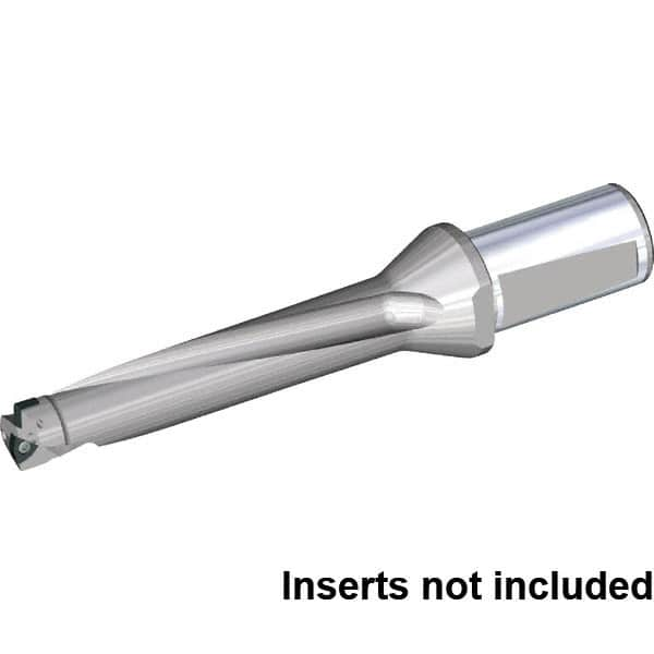 Kennametal - 6.6929" Max Drill Depth, 5xD, 1.3386" Diam, Indexable Insert Drill - 2 Inserts, 32mm Shank Diam, Whistle Notch Shank - Benchmark Tooling