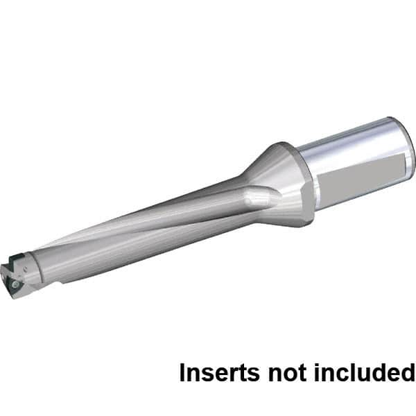 Kennametal - 7-7/8" Max Drill Depth, 5xD, 1.5748" Diam, Indexable Insert Drill - 2 Inserts, 32mm Shank Diam, Whistle Notch Shank - Benchmark Tooling