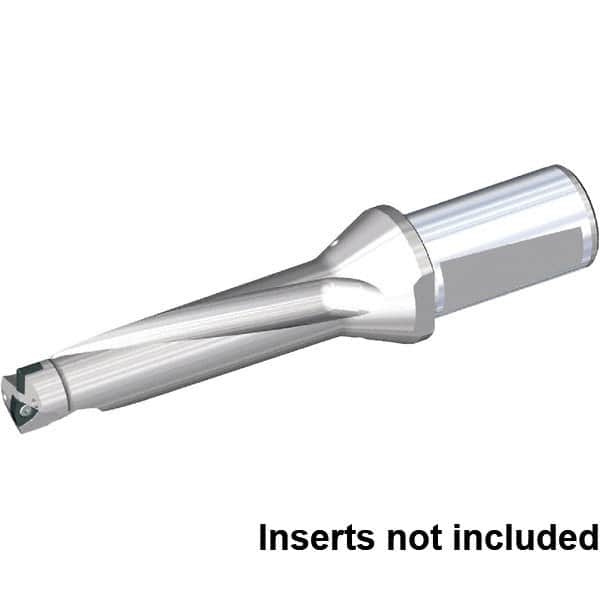 Kennametal - 3.15" Max Drill Depth, 4xD, 0.79" Diam, Indexable Insert Drill - 2 Inserts, 32mm Shank Diam, Whistle Notch Shank - Benchmark Tooling