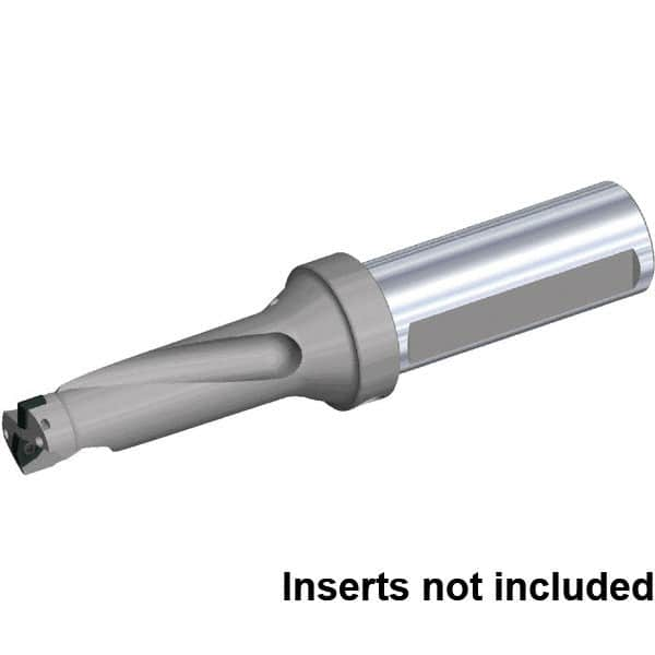 Kennametal - 2.343" Max Drill Depth, 3xD, 25/32" Diam, Indexable Insert Drill - 2 Inserts, 1" Shank Diam, Flange Shank - Benchmark Tooling