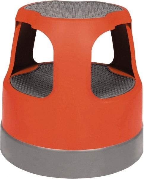 Cramer - 14-1/2" High, Red Scooter Stool - High Density Plastic, 300 Lb Capacity, Type IA Industry Rating - Benchmark Tooling