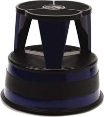 Cramer - 14-1/2" High, Navy Step Stool - Steel, 350 Lb Capacity, Type 1AA Industry Rating - Benchmark Tooling