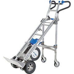 Wesco Industrial Products - 725 Lb Capacity 70" OAH Stair Climbing Battery Powered Hand Truck - Ergonomic Dual Grip Handle, Aluminum, Microcellular Wheels - Benchmark Tooling