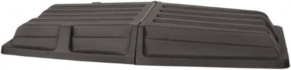 Wesco Industrial Products - 61" Long x 28-3/8" Wide x 7-1/2" High, Black Plastic Tilt Truck Lid - Use with Wesco 272575, 272576, 272577, 272578, 272579, 272580 - Benchmark Tooling