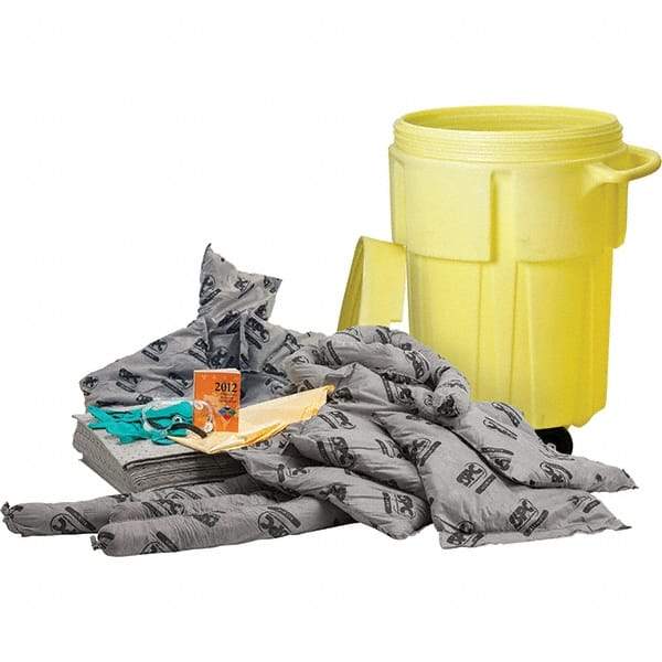 Brady SPC Sorbents - 38 Gal Capacity Universal Spill Kit - 55 Gal Polyethylene Drum - Benchmark Tooling