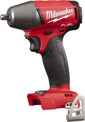 Milwaukee Tool - 3/8" Drive 18 Volt Pistol Grip Cordless Impact Wrench & Ratchet - 0 to 2,500 RPM, 0 to 3,200 BPM, 210 Ft/Lb Torque, Lithium-Ion Batteries Not Included - Benchmark Tooling