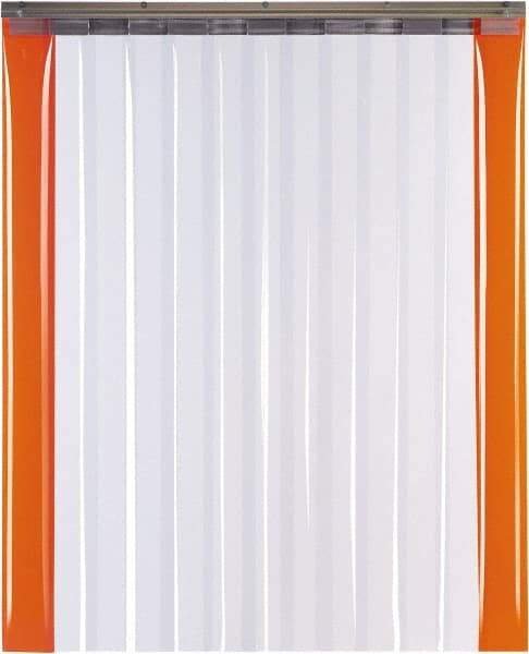 TMI, LLC - 10' Door Width x 10' Door Height PVC Smooth with Reinforced Bonded Bead (Style) Armor Bond Strip Door Kit - 12" Strip Width x 1/8" Strip Thickness, Clear, 67% Overlap - Benchmark Tooling