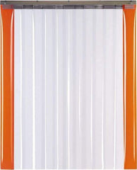TMI, LLC - 8' Door Width x 10' Door Height PVC Smooth with Reinforced Bonded Bead (Style) Armor Bond Strip Door Kit - 12" Strip Width x 1/8" Strip Thickness, Clear, 67% Overlap - Benchmark Tooling