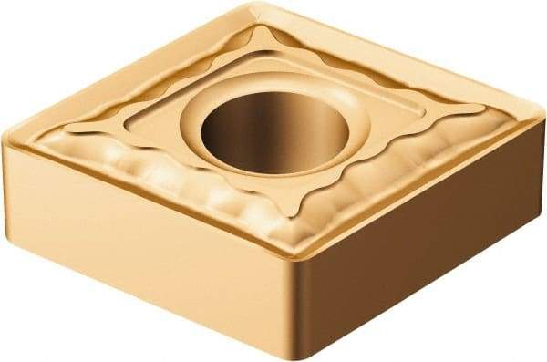 Sandvik Coromant - CNMG643 QM Grade 1115 Carbide Turning Insert - TiAlN/AlCr2O3 Finish, 80° Diamond, 3/4" Inscr Circle, 1/4" Thick, 3/64" Corner Radius - Benchmark Tooling