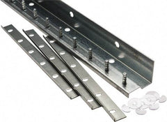 TMI, LLC - 5Ft. Long Galvanized Steel Dock Strip Door Mounting Hardware - For Use with Vinyl Strip Material (All Widths) - Benchmark Tooling