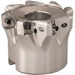 Seco - 52mm Cut Diam, 0.9mm Max Depth, 0.8661" Arbor Hole, 8 Inserts, LOHT06 Insert Style, Indexable Copy Face Mill - R220.21 Cutter Style, 1.5748 High, Series Doubleoctomill - Benchmark Tooling