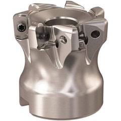Seco - 40mm Cut Diam, 0.9mm Max Depth, 0.8661" Arbor Hole, 7 Inserts, LOHT06 Insert Style, Indexable Copy Face Mill - R220.21 Cutter Style, 1.5748 High, Series Doubleoctomill - Benchmark Tooling