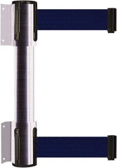 Tensator - 16.64" High x 156" Long x 3" Wide Barrier Dual Line Wall Mount - Steel, Satin Chrome Finish, Satin Chrome, Use with 898 Wall Receiver - Benchmark Tooling