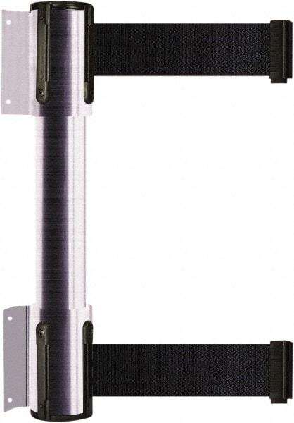 Tensator - 16.64" High x 156" Long x 3" Wide Barrier Dual Line Wall Mount - Steel, Satin Chrome Finish, Satin Chrome, Use with 898 Wall Receiver - Benchmark Tooling