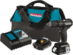 Makita - 18 Volt 1/2" Keyless Chuck Cordless Hammer Drill - 0 to 25,500 BPM, 0 to 1,700 RPM, Reversible - Benchmark Tooling