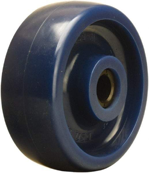 Hamilton - 5 Inch Diameter x 2 Inch Wide, Polyurethane Caster Wheel - 900 Lb. Capacity, 2-3/16 Inch Hub Length, 1/2 Inch Axle Diameter, Straight Roller Bearing - Benchmark Tooling