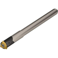 Vargus - TMSD, Internal or External, Right Hand, 1.772" Max Depth of Cut, 0.98 to 1.77" Groove Width, Indexable Grooving Tool Holder - 9V Insert Compatibility, 7/16" Shank Height, 7/16" Shank Width, 4.921" OAL, Through Coolant - Benchmark Tooling