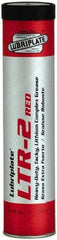 Lubriplate - 14.5 oz Cartridge Lithium Extreme Pressure Grease - Red, Extreme Pressure & High Temperature, 400°F Max Temp, NLGIG 2, - Benchmark Tooling