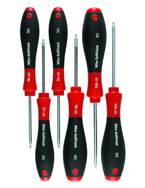 6 Piece - T6; T8; T10; T15; T20; T25mm - Torx SoftFinish® Cushion Grip Screwdriver Set - Benchmark Tooling