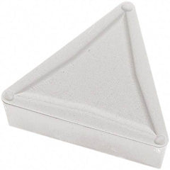 Seco - TPMR321 M3 Grade TP2501 Carbide Turning Insert - Al2O3 Finish, 60° Triangle, 3/8" Inscr Circle, 1/8" Thick, 1/64" Corner Radius - Benchmark Tooling