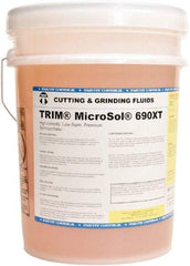 Master Fluid Solutions - Trim MicroSol 690XT, 5 Gal Pail Cutting & Grinding Fluid - Semisynthetic, For Machining - Benchmark Tooling