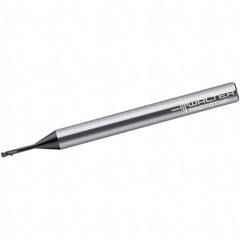 Walter-Prototyp - 2mm, 2 Flute, Single End, Solid Carbide, 0.2mm Corner Radius End Mill - 60mm OAL, 30° Helix, Right Hand Flute, 2mm LOC, Right Hand Cut, 10mm Extended Reach - Benchmark Tooling