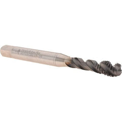 Walter-Prototyp - 3/8-16 UNC 3 Flute 2B Modified Bottoming Spiral Flute Tap - Powdered Metal, Hardlube Finish, 100mm OAL, Right Hand Flute, Right Hand Thread, Series AEP2251302 - Benchmark Tooling