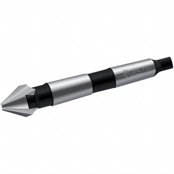 Walter-Titex - 40mm Head Diam, 3 Flute 60° High Speed Steel Countersink - Benchmark Tooling