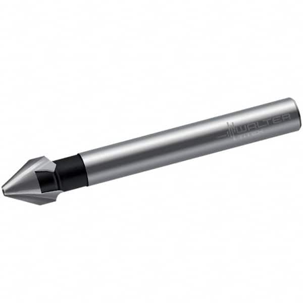 Walter-Titex - 16mm Head Diam, 10mm Shank Diam, 3 Flute 60° High Speed Steel Countersink - Benchmark Tooling