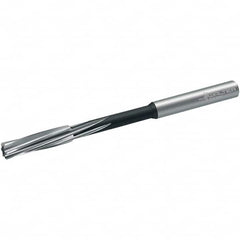 Walter-Titex - 9.5mm Cobalt 6 Flute Chucking Reamer - Spiral Flute, 9mm Straight Shank, 36mm Flute Length, 125mm OAL - Benchmark Tooling