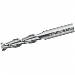 Walter-Prototyp - 16mm, 65mm LOC, 16mm Shank Diam, 130mm OAL, 2 Flute, Solid Carbide Square End Mill - Single End, Uncoated, Spiral Flute, 45° Helix, Centercutting, Right Hand Cut, Right Hand Flute - Benchmark Tooling