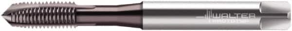 Walter-Prototyp - M6x1.00 Metric, 3 Flute, TiN Finish, Powdered Metal Spiral Point Tap - Plug Chamfer, Right Hand Thread, 80mm OAL, 15mm Thread Length, 6mm Shank Diam, 6HX Class of Fit, Series EP2021302 - Exact Industrial Supply
