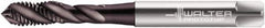 Walter-Prototyp - M6x1.00 Metric 3 Flute 6GX Modified Bottoming Spiral Flute Tap - Powdered Metal, Hardlube Finish, 80mm OAL, Right Hand Flute, Right Hand Thread, Series EP2053302 - Exact Industrial Supply