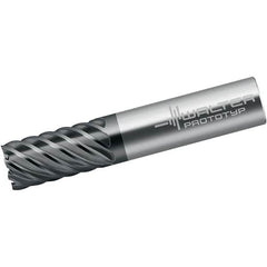 Walter-Prototyp - 1/8", 12.7mm LOC, 1/4" Shank Diam, 63.5mm OAL, 4 Flute, Solid Carbide Square End Mill - Single End, TiAlN Finish, Spiral Flute, 50° Helix, Right Hand Cut, Right Hand Flute - Benchmark Tooling