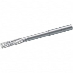 Chucking Reamer: 0.7087″ Dia, 7.1654″ OAL, 2.0472″ Flute Length, Straight Shank, Solid Carbide 8 Flute, RH